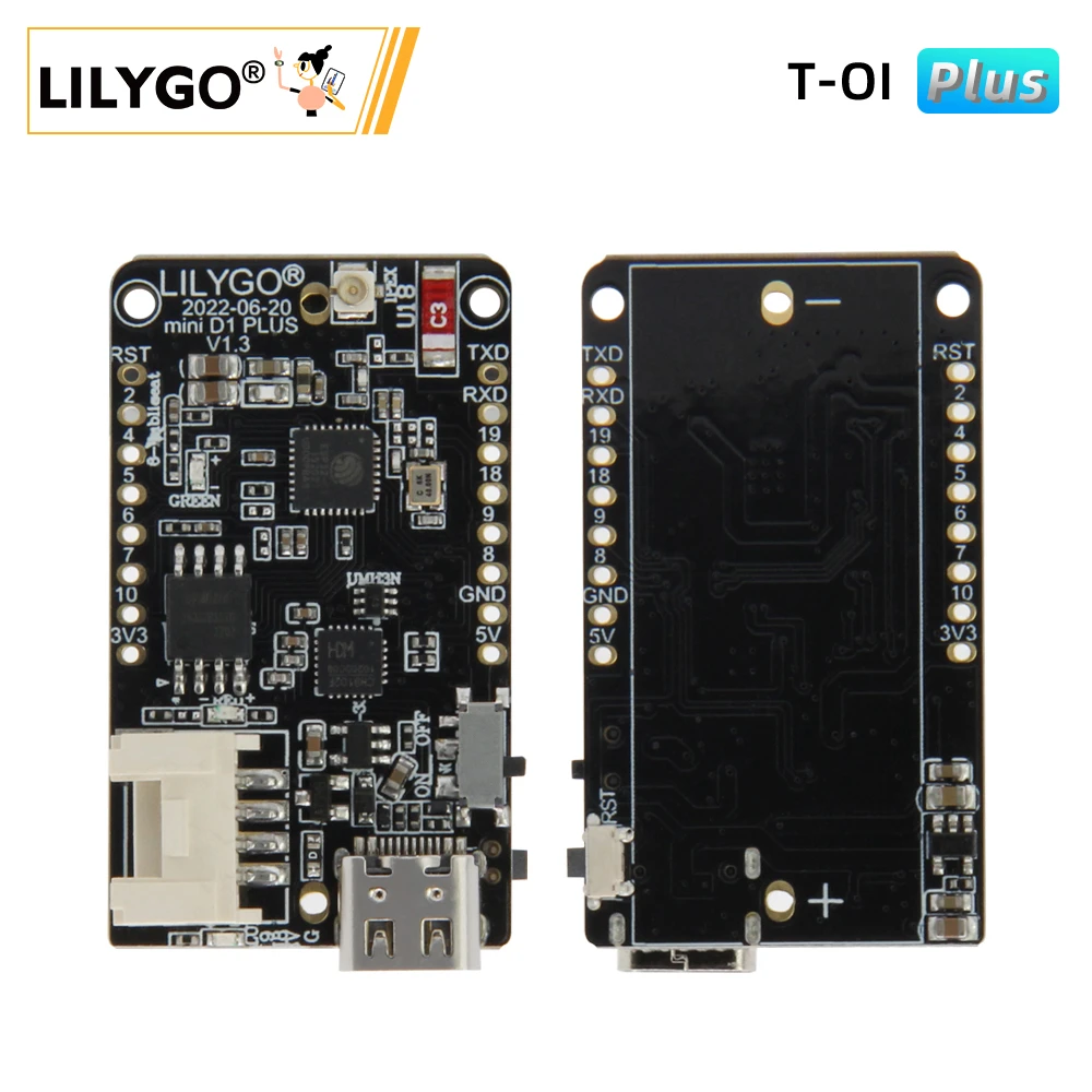 LilyGO T-PicoC3 ESP32-C3 RP2040 Dual MCU - with 1.14 Inch TFT Display