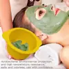 Wax Melting Bowl Easy Silicone Wax Bowl Set Non-stick Hair Removal Pot with Spatula Sticks Replacement Liner for Wax Warmer 3