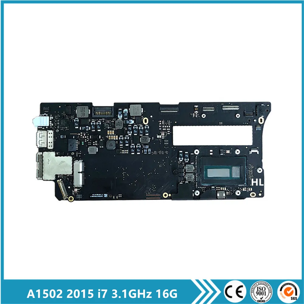 

Материнская плата A1502 для ноутбука Macbook Pro Retina 13 дюймов, логическая плата A1502 i7 3,1 ГГц 16 Гб 820-4924-A 2015 года, распродажа