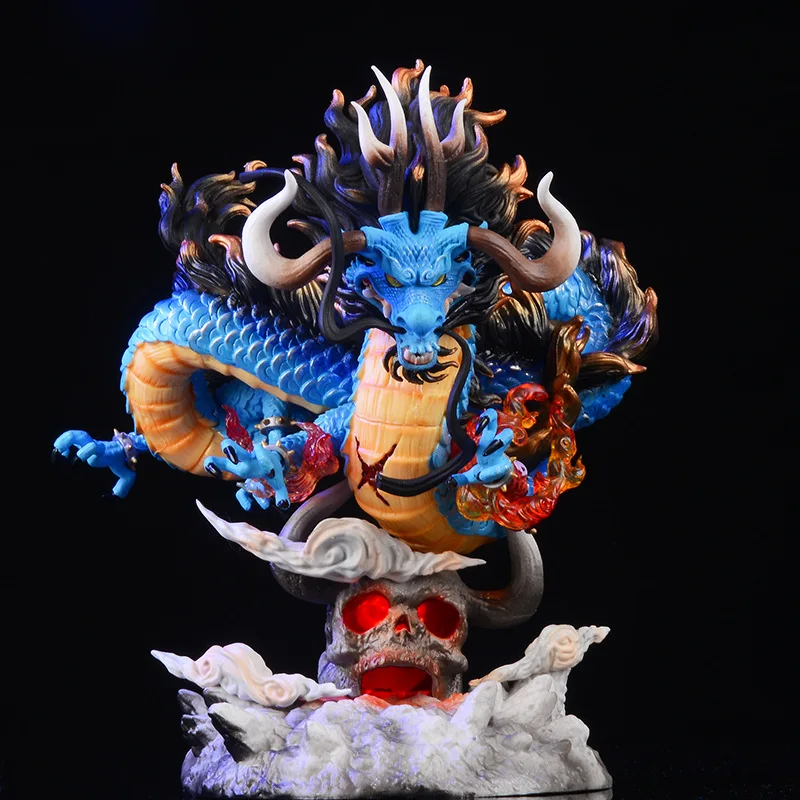 22cm One Piece Anime Figure GK Kaido Dragon Form Four