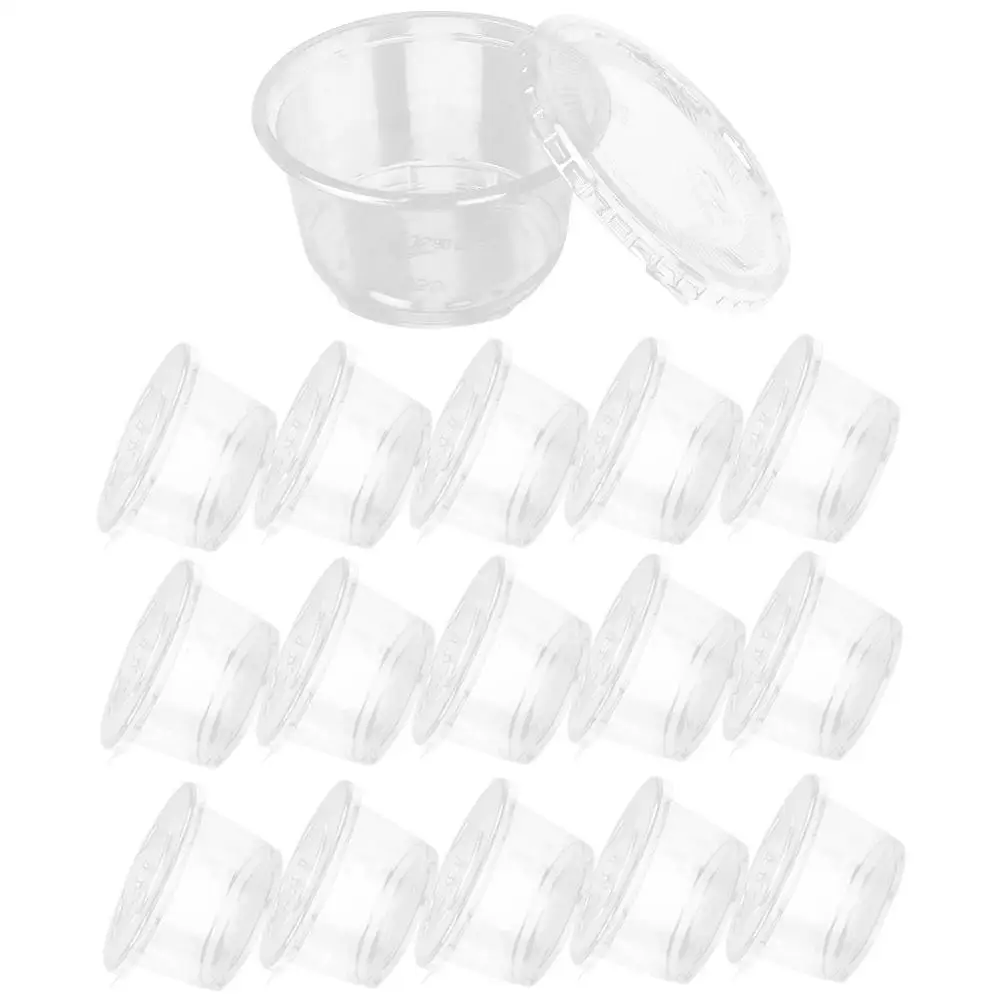 100pcs Plastic Cups 250ml Disposable Plastic Cake Cup Dessert Cups High Lid Ice Cream Cake Yogurt Bowls Container