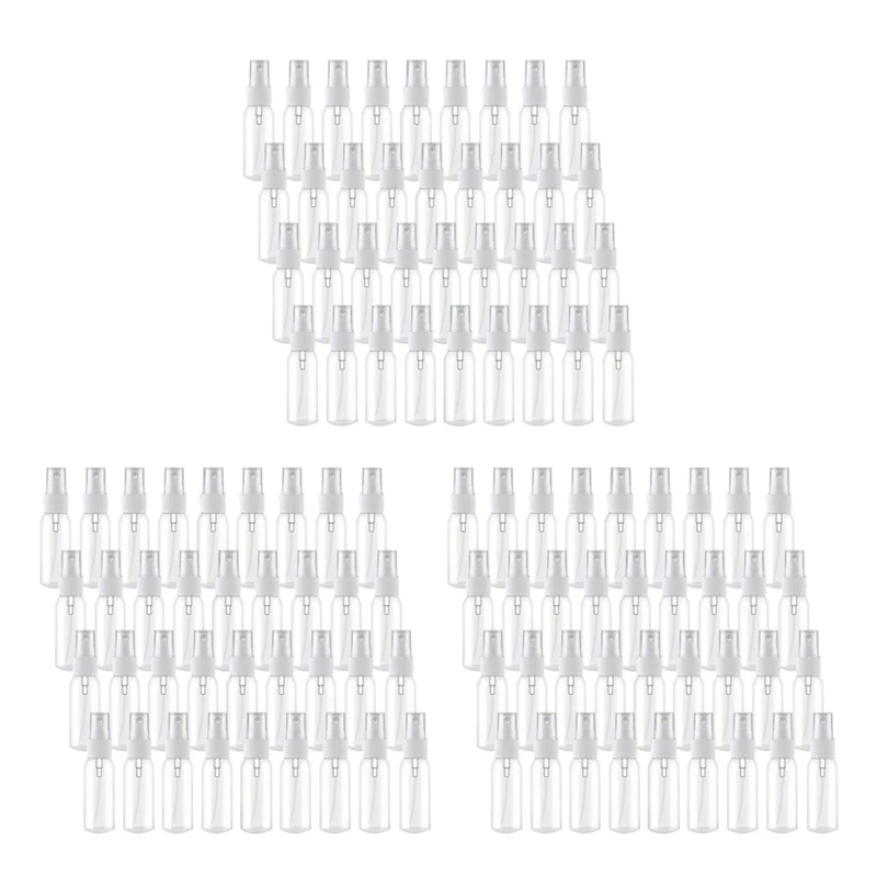 30Ml, 1Oz 미니 미세 미스트 스프레이 병, 리필용 병, 작은 빈 투명 플라스틱, 여행용 크기 병, 108 개