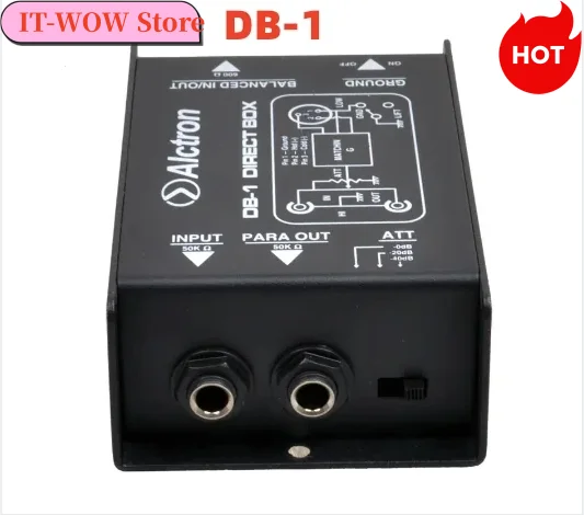 

Alctron DB-1 DI Direct Box, Новое поступление, Пассивный DI Direct Box - 1 канал, профессиональный