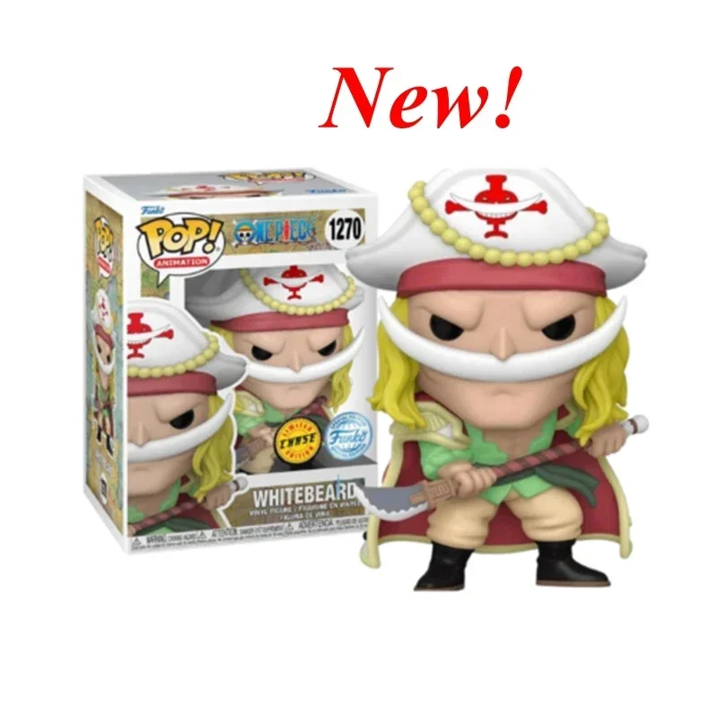 NUEVA figura de acción FUNKO POP ONE PIECE de la serie Whitebeard 1270 limitada Gol D. Roger 1274 Eustass Kid 1287, modelo de juguetes para regalar