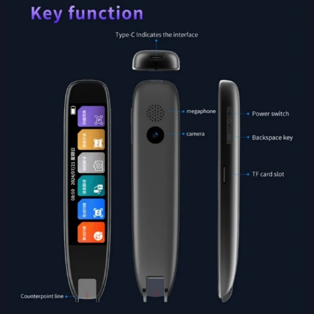 S65 Pro Smart Voice Translator 142 Languages WIFI Scan Translation Pen Scanning Translation Pen Business Travel Abroad language translator translation pen