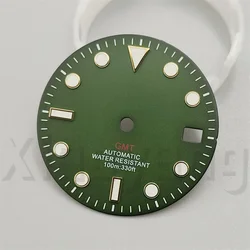 Glossy Multicolor Watch Dial with C3 Luminous Feature - NH34 (MATTE GREEN 2)