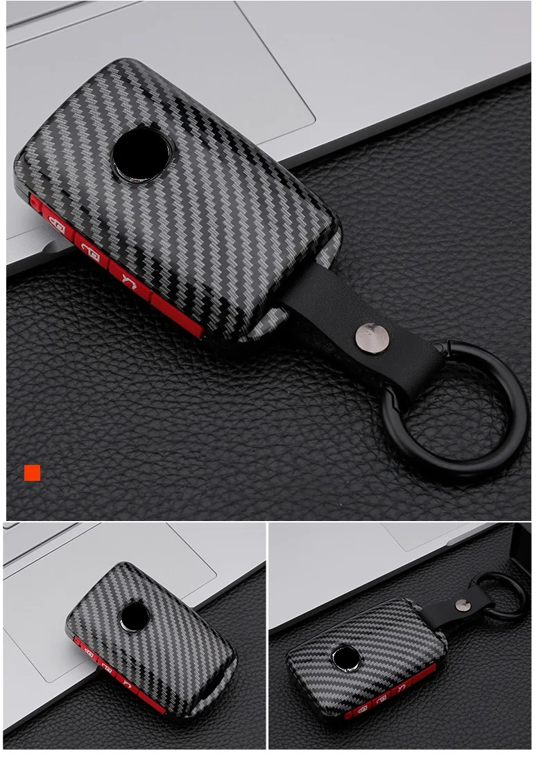 Custodia per chiave auto in fibra di carbonio Silicone per Mazda 3 Alexa CX-30 CX30 CX5 CX 5 CX-5 CX8 CX9 CX4 2019 2020 accessori portachiavi - Sbbe9ea6079404078a92b007b0a1d762d9