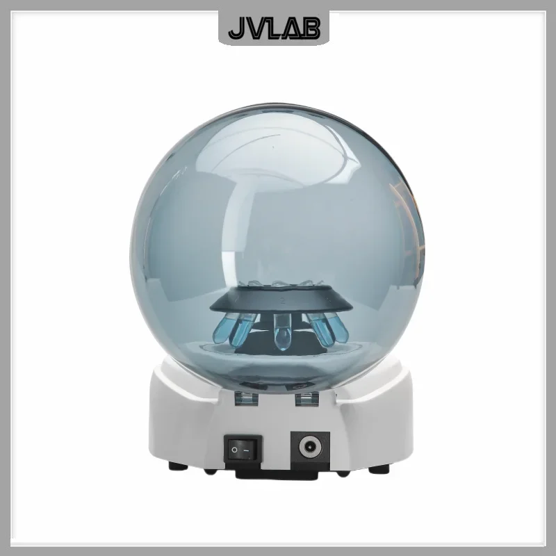 Mini Centrifuge Palm Centrifuge 5000rpm Laboratory Up To 8 PCR Tubes of 0.5ml 1.5ml 2ml Two Rotors RCF 1360xg D1008E