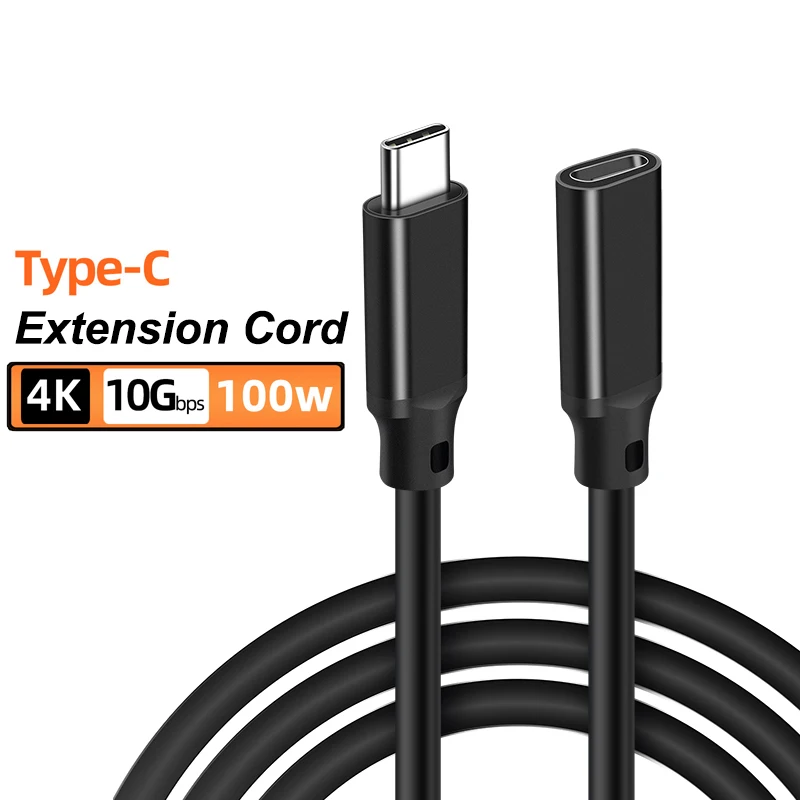 Usb C Buchse Verlängerung Kabel Typ C Verlängerung Kabel Usb-C Thunderbolt 3 Für Xiaomi Nintendo Switch Usb 3,2 Usb Daten Sync Wire