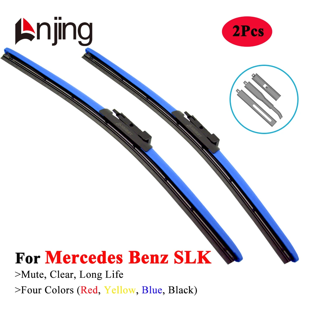 LNJING Colorful Car Wiper Balde per Mercedes Benz SLK SLK200 SLK230 SLK250 SLK280 SLK300 SLK320 SLK350 SLK55 1996 2000 2005 2015