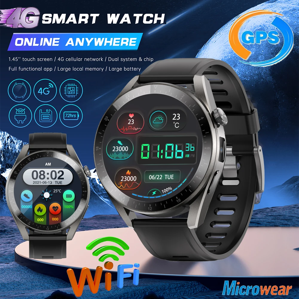 Smart Watch | Smartwatch - New 1.45 4g Call Smart Watch Gps Wifi Camera ...