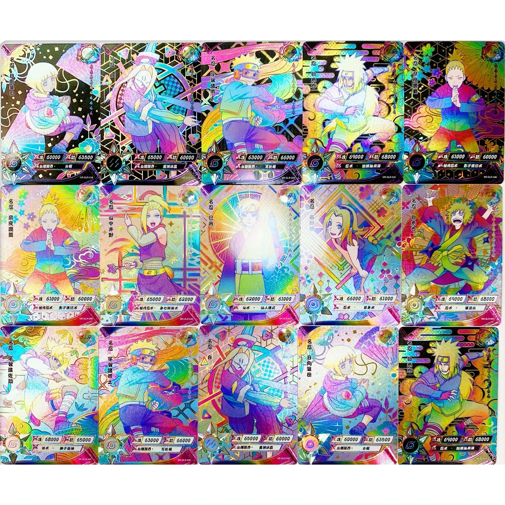 

Genuine Naruto SLR Dazzle Flash Card Game Collection Card Tsunade Haruno Sakura Anime Peripheral Boy Kids Christmas Gifts Toy