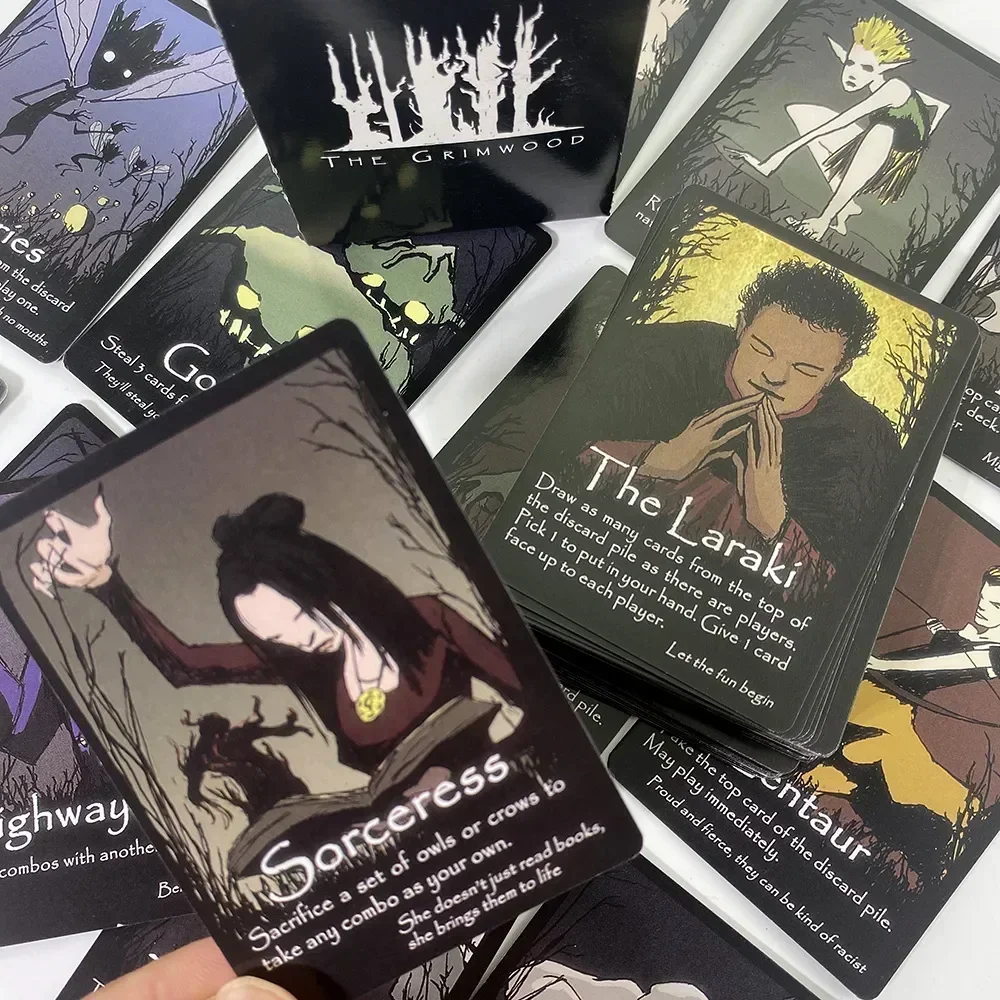 하이 퀄리티 The Grimwood 카드 게임, 매우 혼란스러운 카드 게임, 68 표준 포커 사이즈, 보드 게임, 약간 전략