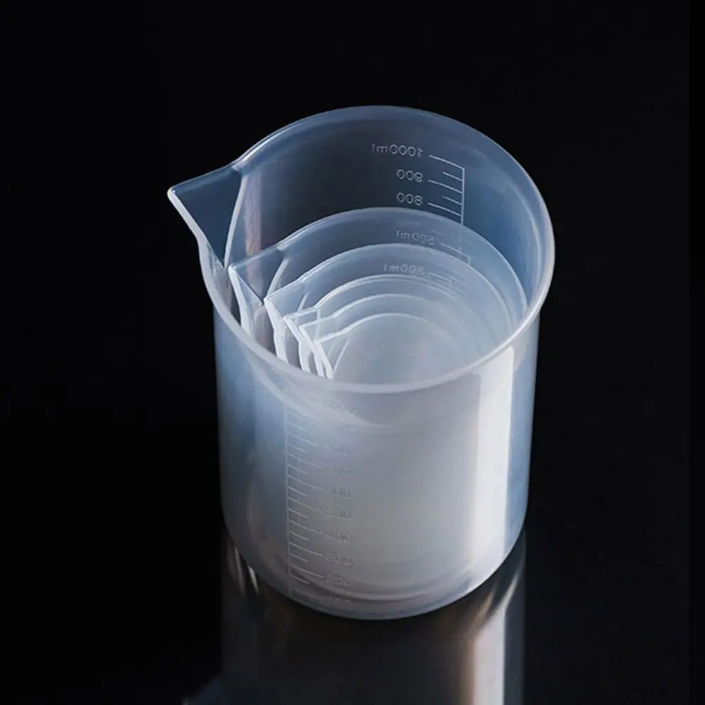 Plastic Transparent Measuring Cup plastic measuring cup Laboratory Beaker Pour Spout Liquid Jug Graduated Cup Measurement Tool Kitchen Baking Supply