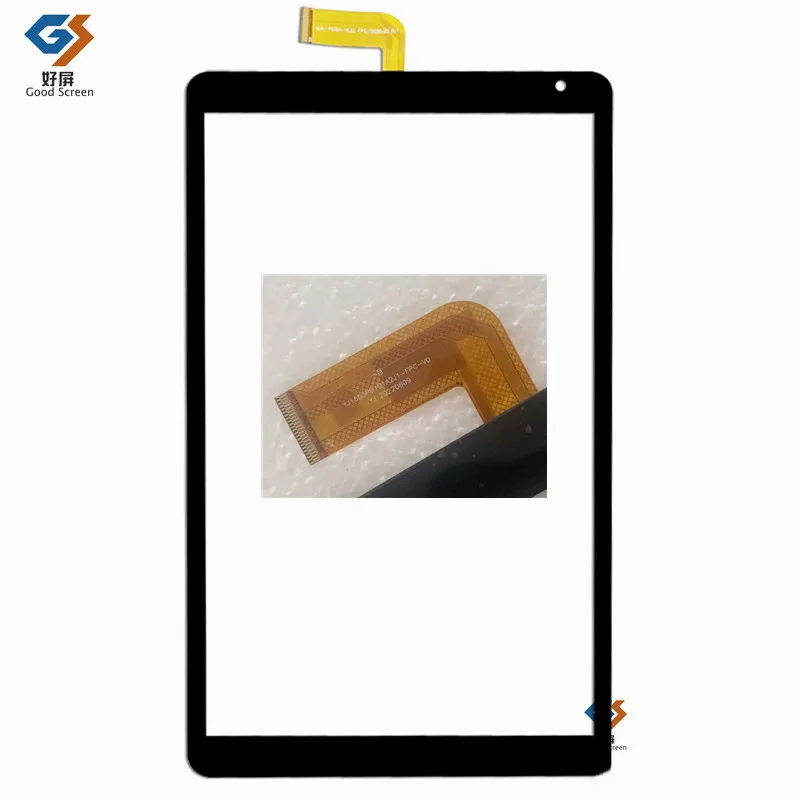 Capacitivo Touch Screen Digitizer Sensor 101 Novo p n Yj1653pb101a2j1-fpc-v0 yj 20230609 Pcs por Lote Preto