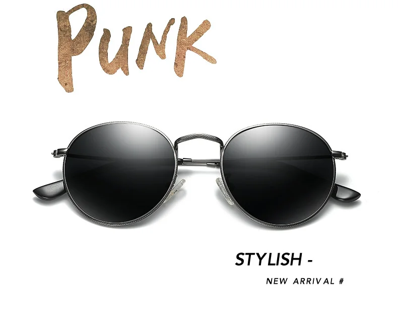 Marke Designer Vintage Runde Polarisierte Sonnenbrille Mann Retro Kleine Rahmen Sonnenbrille Männlichen Mode Fahren Shades Gafas De_voghion.com