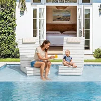 HDPS Pool Lounge Chairs Set of 2, Use in Pools Lounge Chairs up to 10-Inches of Water, Chaise Chairs with Headrest 6