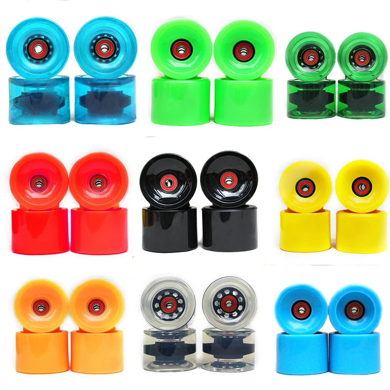 

Professional Soft Skateboard Wheels PU 70x51mm Longboard Wheels Durable Cruiser Wheels Road Longboard ABEC-9 Bearings