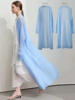 AMII Minimalist Long Sweater Cardigan For Women 2025 Spring New Casual Office Lady Knitted Coats Loose Female Cardigan 12551045 2