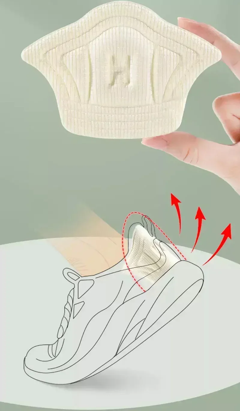 Plantillas adhesivas para el talón del zapato, parche para zapatillas de correr, almohadillas reductoras de tamaño, empuñaduras de forro, almohadilla protectora, insertos para aliviar el dolor