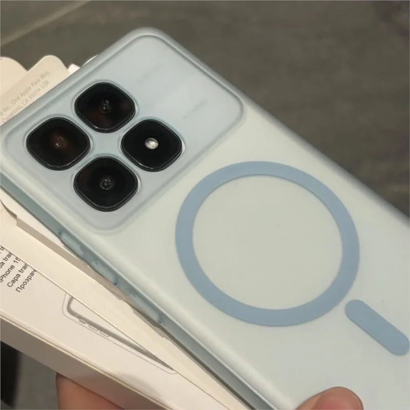 Luxury Matte Candy Transparent Magnetic Phone Case with Magsafe Wireless Charging Compatibility