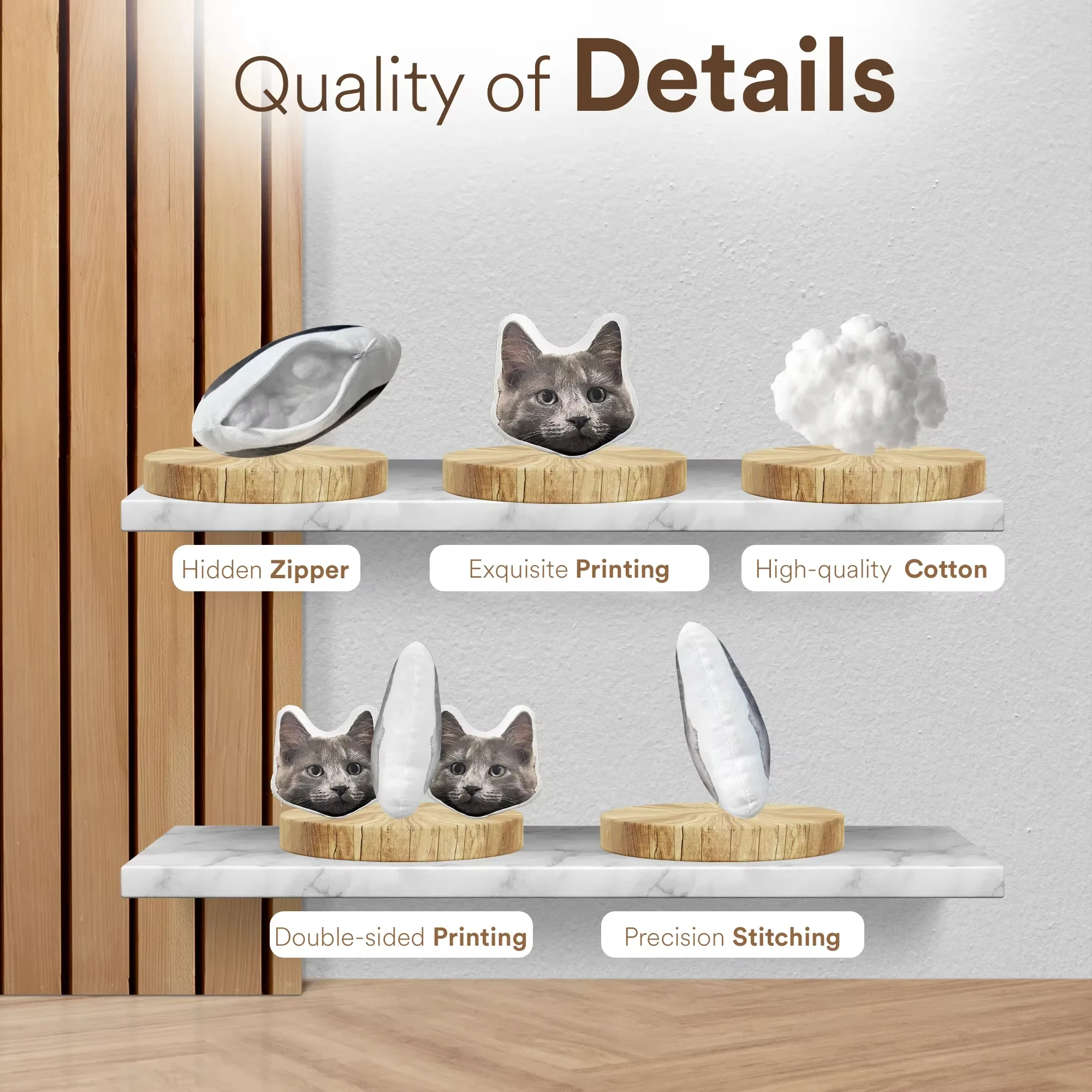 Pets Cushion Personalized Filling Pets Photo Cushion DIY Pillow for Putting Picture of Cats and Dogs Home Decor