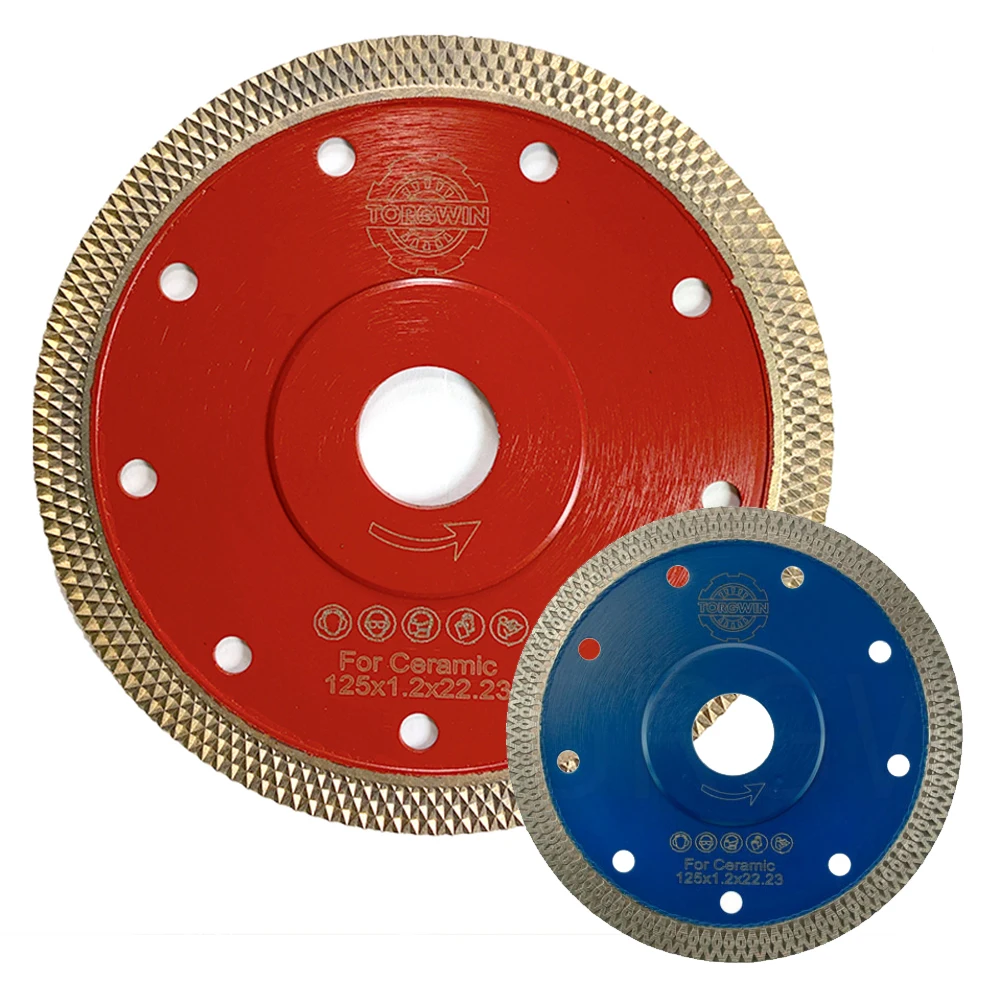 

1/2Pcs 125MM Diamond Saw Hot Pressed Sintered Mesh Turbo Blade Cutting Disc Diamond Wheel For Porcelain Ceramic Tile TORGWIN