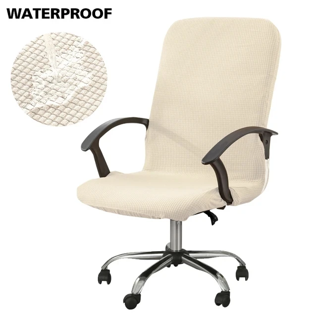 Waterproof Elastic Stretch Chair Covers - Anti-dirty Removable Slipcovers for Office and Desk Chairs