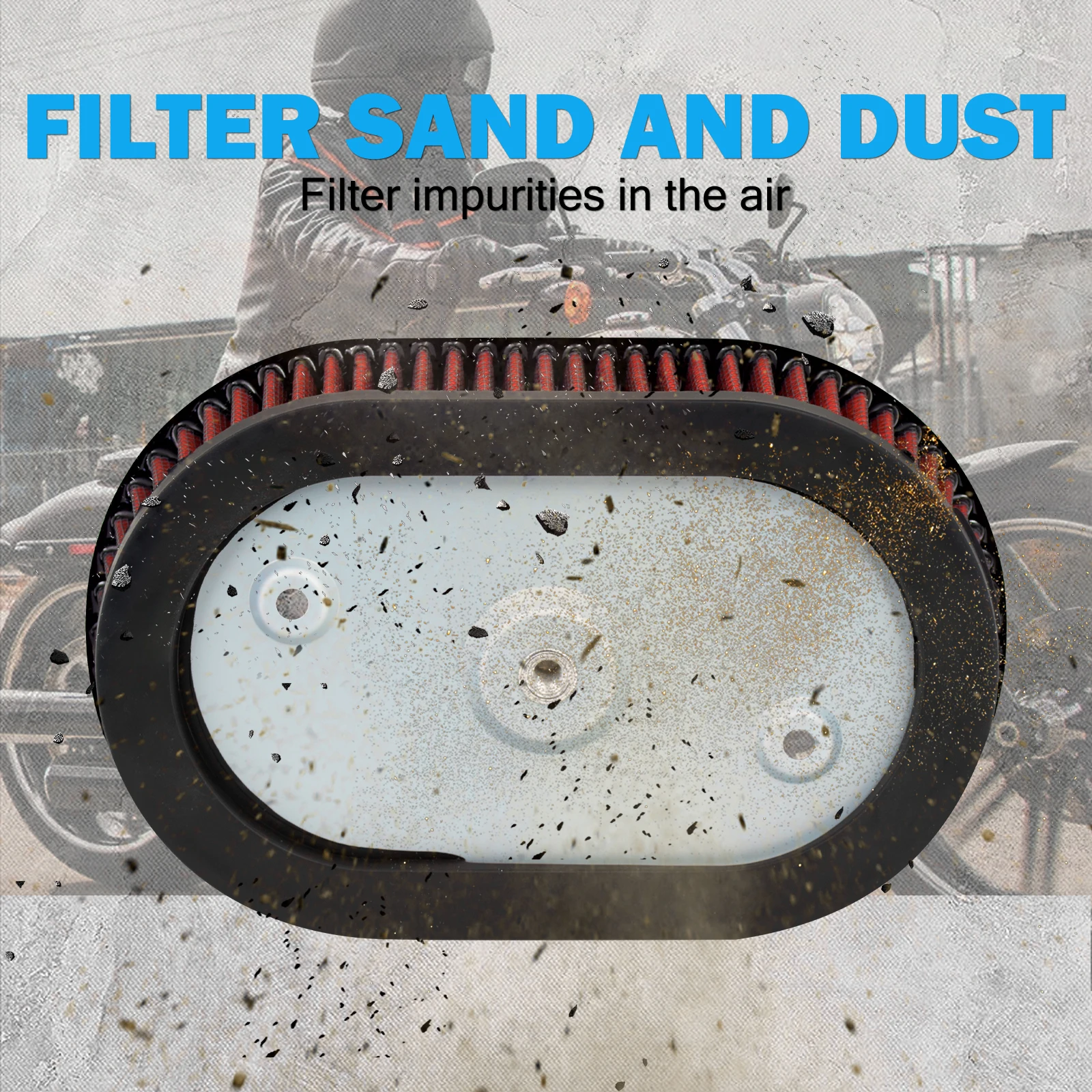 Filtro Aria Moto Alto Flusso 38 Mm – Sostituzione Per DAX ST50 ST70, Lavabile E Riutilizzabile