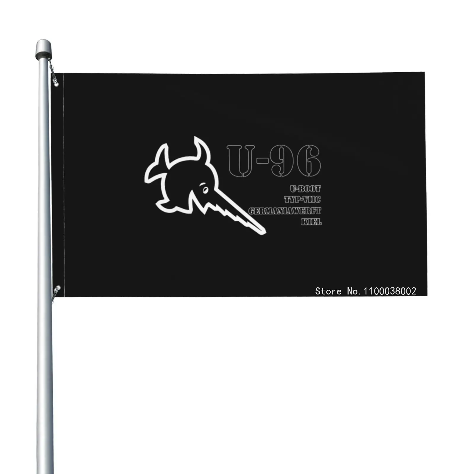 Das Boot U-96 German U Boat Movie Submarine Ww2 War Laughing Sawfish Flag Banner Flying Free Design Sport Outdoor |