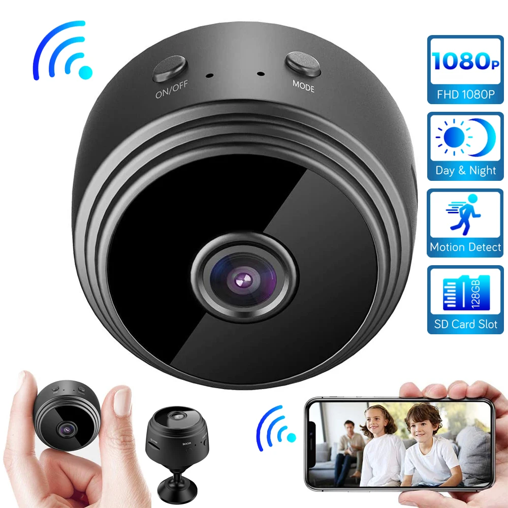 Mini DV Camera Recorders With HD 1080P Wireless WiFi Camera Motion Detect Night Vision