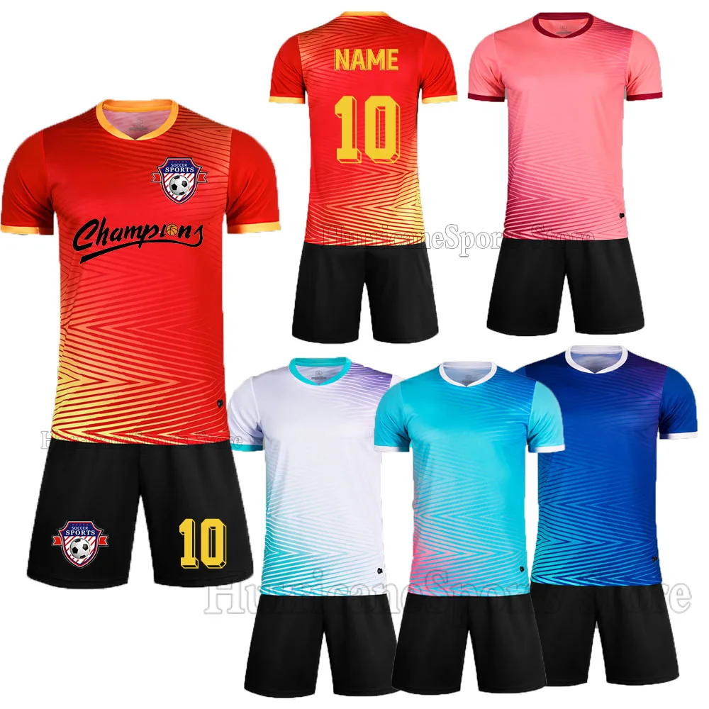 DIY 소년 축구 저지 세트, 축구 유니폼, 맞춤 축구 유니폼, 풋볼 성인 축구 세트, 세트 23, 24, 신상 축구 운동복 
