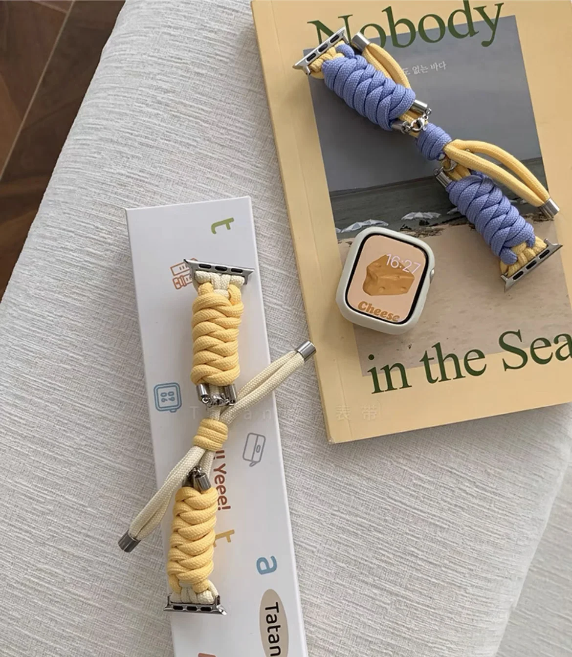 

Braided Nylon Rope Band For Apple Watch Ultra 49mm 8 7 41/45mm Outdoor Bracelet IWatch Band Series 4 6 5 4 3 2 SE 38/42mm 40/44m