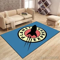 Classic Cartoon F-Futurama Pattern Carpet for Living Room, Bedroom, Bathroom, Foot Mat, Children's Room, Hotel Home Carpet Rug 2