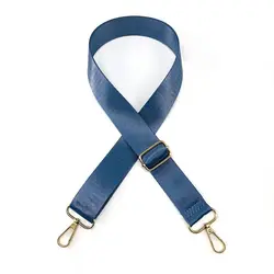 Women's Nylon Crossbody Bag Strap - Adjustable Solid Color Accessory (Blue)
