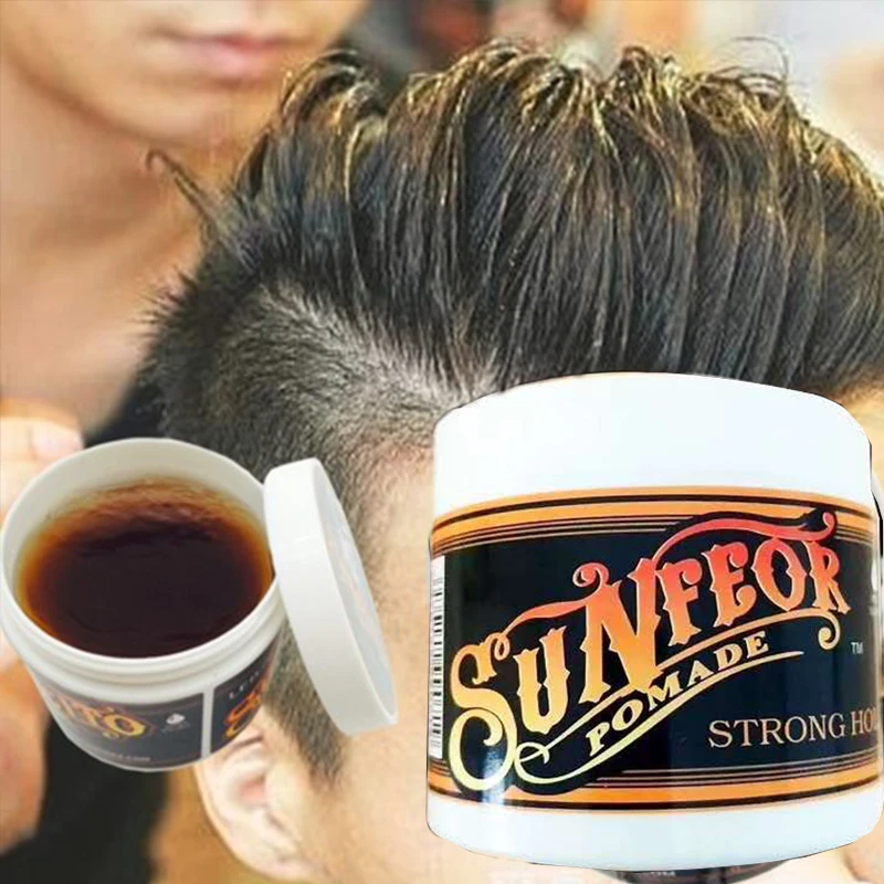 Hair Pomade Strong style restoring Pomade Hair wax skeleton cream slicked oil mud keep hair men oil no original