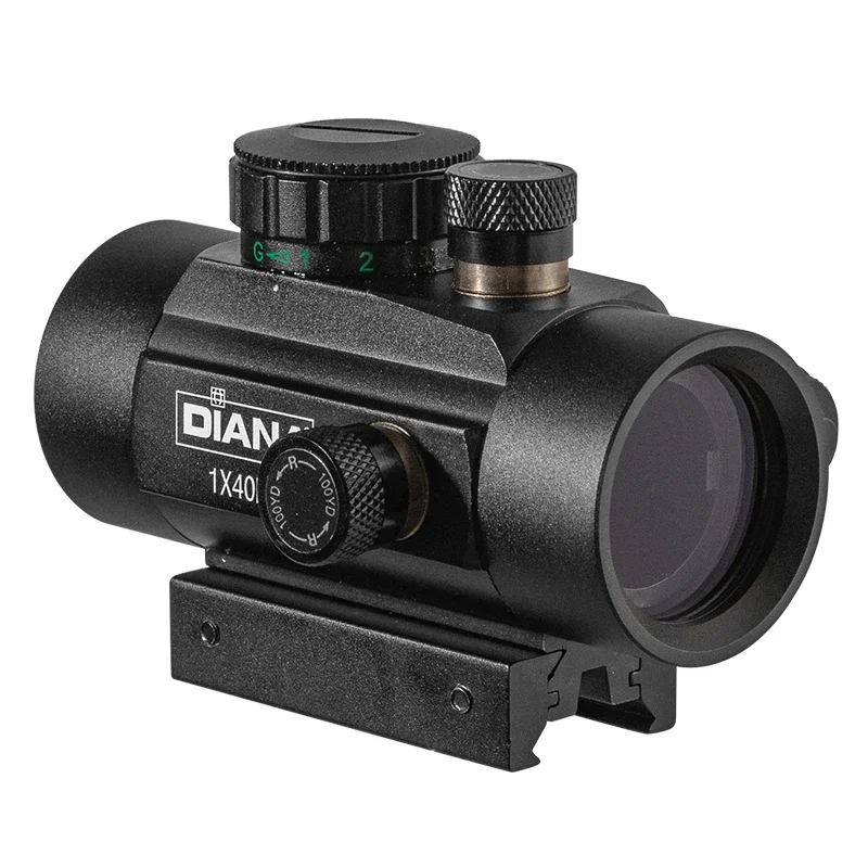 DIANA 1x40 Red Dot With Red Laser Green Dot Sight Scope Corss Sight Tactical Optics Fit 11/20mm Rail Rifle for Hunting