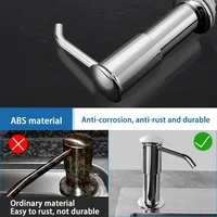 ปั๊มเครื่องจ่ายสบู่เหลวอ่างล้างจานเครื่องจ่ายสบู่เหลวในห้องครัวขวดเครื่องจ่ายสบู่เหลวแรงดันเครื่องมือทำความสะอาดห้องครัว 5