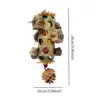 Parrot Hanging Bite Wooden Colorful Shredding Crinkles Parrot Chew Toys Natural Foraging Sola For Conures Cockatiels Parakeets 5