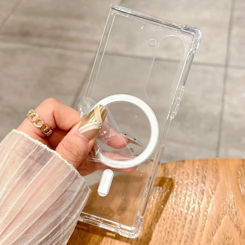 MagSafe Transparent Shockproof Wireless Charging Phone Case