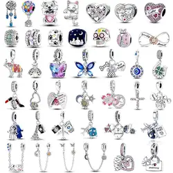 Bracelet pandora charms 925 silver original make up crocs Rabbit beads for jewelry making charm bead bracelet