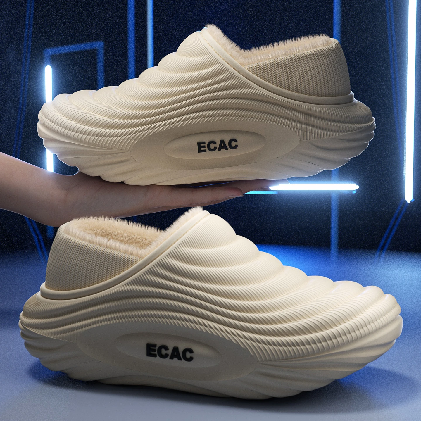 EVA-Winterpantoffeln für Damen und Herren, warm gefüttert, wasserdicht, rutschfest, bequem, für drinnen und draußen, leichte Baumwollclogs_voghion.com