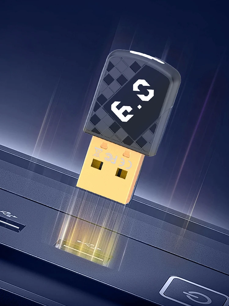 블루투스 호환 6.0 USB 무선 오디오 어댑터 플러그 앤 플레이 헤드셋 스피커 키보드 마우스 프린터용 무선 동글