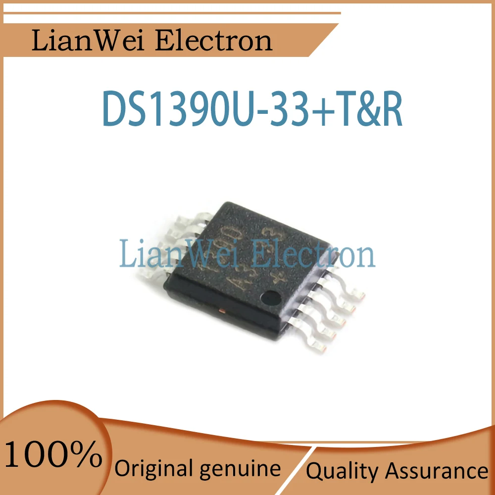 (1-10 Piece)100% New DS1390U DS1390U-33+T&R 1390A3-33+ 1390A3 IC Chipset MSOP-10