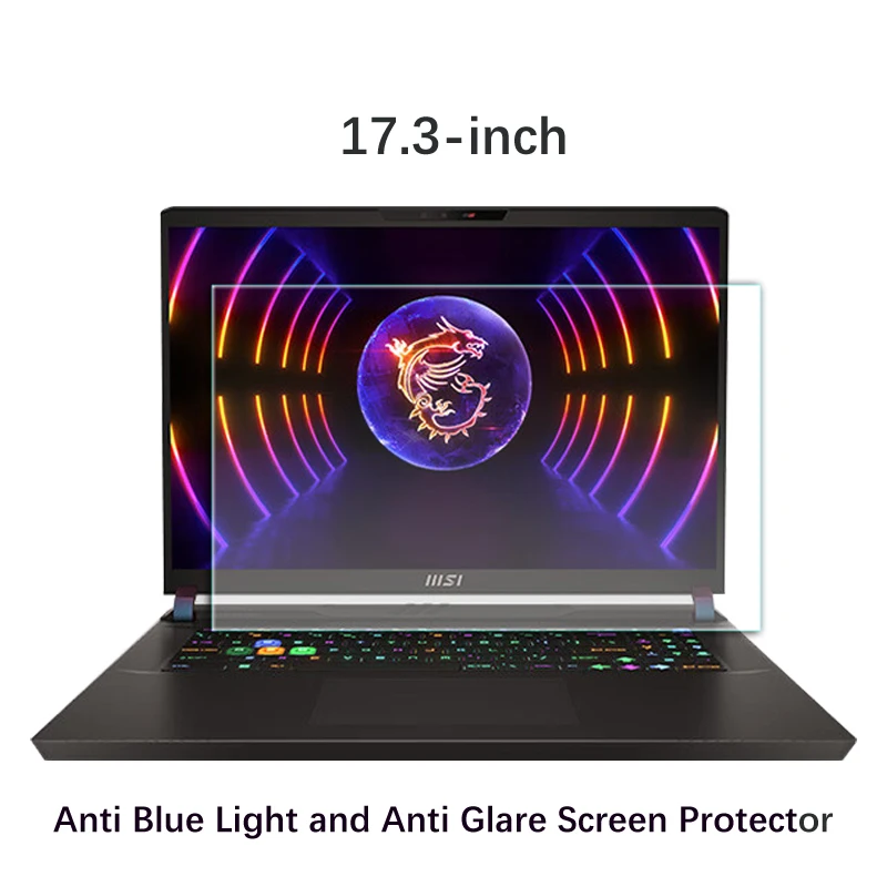 2X Protezione Dello Schermo Ultra Trasparente/Antiriflesso/Anti Raggi Blu Per Msi Titan Gt77 Hx 13V/ Titan Gt77 12U 17.3"