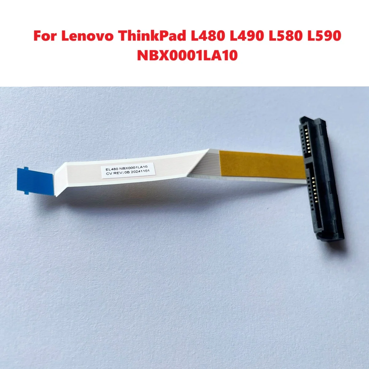 Lenovo ThinkPad L480 L490 L580 L590 NBX0001LA10 용 2.5 인치 SATA HDD SSD 하드 드라이브 커넥터 커넥터 플렉스 케이블