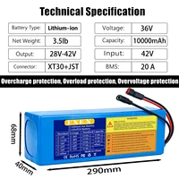 Pack de batterie pour trottinette électrique 10S3P 36V 10000mAh pour Xiaomi Mijia M365, avec carte BMS pour Xiaomi M365 4
