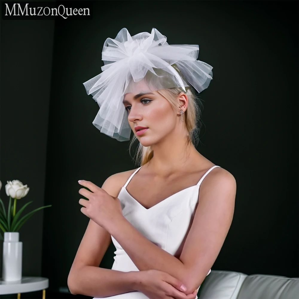 

MMQ MA01 Ladies Mesh Veil with Headband Bride Multi-Layered Birdcage Veil Wedding Accessories