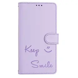 Leather Wallet Flip Cover Phone Case - Cute and Stylish Design for ITEL P55 5G (PURPLE)