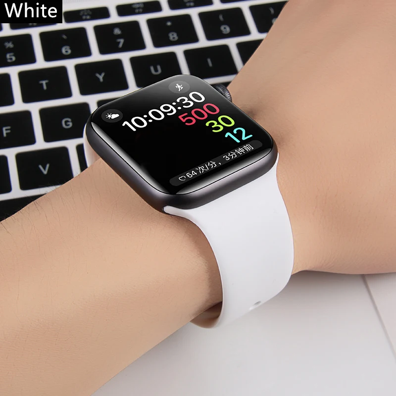 Bracelet de montre en silicone pour Apple Watch Band